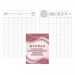 Журнал бракеража скоропортящейся пищевой продукции (новый СанПиН)