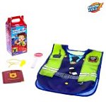 Игровой набор ДПС: жилет, жезл, свисток, удостоверение