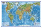 Карта  Мир.Физическая карта. 1:35М ( ламинация) ООО Глобус)