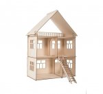 Конструктор- кукольный домик Коттедж из дерева
