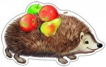 Плакат-вырубка А3 Ёж в индивид.пакете
