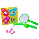 Набор игрушек для игры в ванной Кругляшки, EVA пазл, сачок, удочка