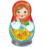 Плакат вырубной А-4 Матрешка