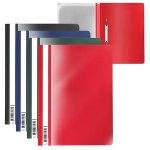 Скоросшиватель пласт без перф А4 красный черный EXPERT COMPLETE Premier