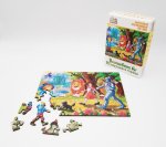 Фигурный деревянный пазл Волшебник изумрудного города