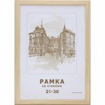 Рамка пластиковая 21х30см А4 стекло кофе, черная 