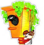 Мини- плакат вырубной Скворкчник 