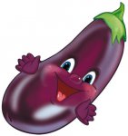 Плакат вырубной А-4 Баклажан