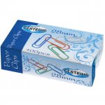 Скрепки 100шт.28мм. цвет. Центрум