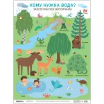 Плакат развив. по экологии Кому нужна вода Мозаика
