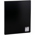 Папка на 2кольцах 40мм пластик чёрн. ИнФормат 