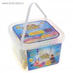 Песок космический Песочница+формочки  зеленый 1 кг Сима-ленд