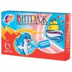 Краски по стеклу  Витраж 6цв. 