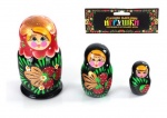 Матрешка 3 в 1 расписная 