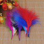 Перья декоротивные  ассорти 24 шт 