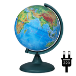 ГЛОБУС ФИЗИЧ. диам.210мм с подсветкой (Глобус. мир