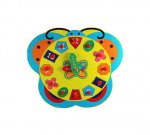 Часы вкладыш Бабочка дер