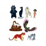 Комплект вырубных мини-плакатов Маугли