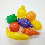 Игровой набор Фрукты и овощи 8 пр в сетке
