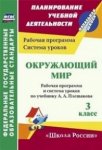 Бондаренко  Окружающий мир 3 класс рабочая программа  по учебнику А,А Плешакова2019г
