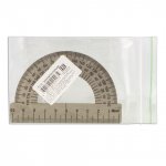 Транспортир (лин.10см.) металлический 