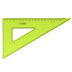 Треугольник  прозрачный тонированн. 18 см 30*