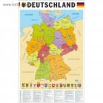 Карта Германии на немецком языке 58х87 Сима-ленд