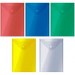 Папка конверт на кнопке С6 тонированные ассорти ЕК