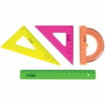 Набор геометрический малый мягкий пластик в ассортименте