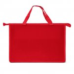 Папка для труда А4 с ручкой пластик красная 