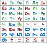 Набор карточек Русский алфавит, цифры