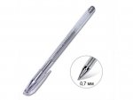 Ручка гелевая серебро металлик  0,7