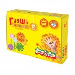 Гуашь 12 цветов по 17,5 мл  Каляка-Маляка