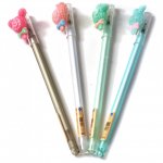 Ручка шариковая детская с топпером синяя 0,7 в ассортименте 