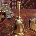 Колокол латунь Полоски 13,5х6,2х6,2