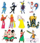 Комплект вырубных мини-плакатов Бременские музыканты