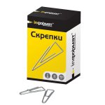 Скрепки 100 шт 31мм треуг никелир