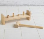 Стучалка Гвозди-перевёртыши, 4 гвоздика