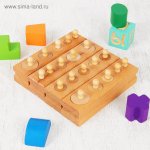 Развивающий набор Цилиндры больше-меньше Монтессори в/к