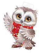 Плакат СОВА  с гирляндой