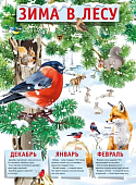 Плакат  Зима в лесу