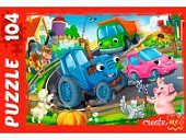 Пазл 104 Веселый трактор