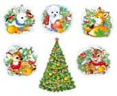 Комплект для оформления интерьера Новогодняя Лесная сказка