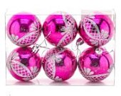 Н-р шаров 8см, 6шт роз