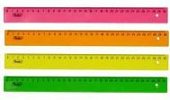 Линейка 30см. цветная Хатбер