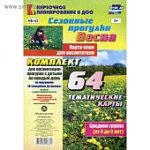 Сезонные прогулки.Весна.Карта план для воспитателя,Средняя группа