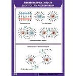 Плакат  Линии напряженности электростатического по