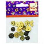 Набор декоративных пуговиц Цветы 