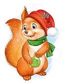 Плакат Белка с шариком