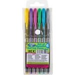 Набор гелевых ручек 6 цветов с блесками